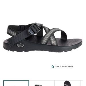 Chaco Black and Gray Adjustable Sandals